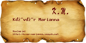 Kövér Marianna névjegykártya